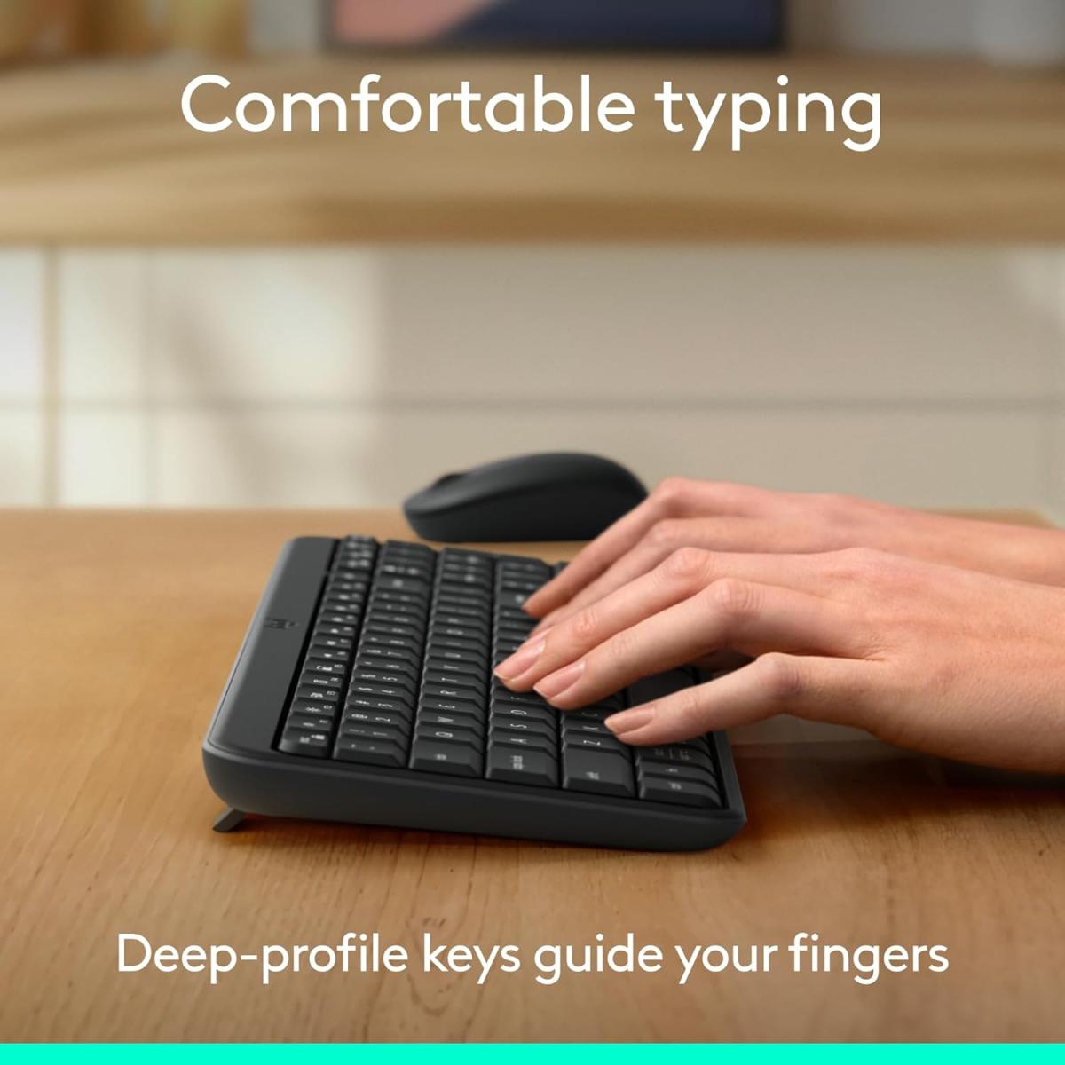 Logitech MK250 Bluetooth Wireless Mouse and Keyboard Combo | Durable Build - Windows/MacOS - Graphite Logitech MK250 Bluetooth Wireless Mouse and Keyboard Combo | Durable Build - Windows/MacOS - Graphite