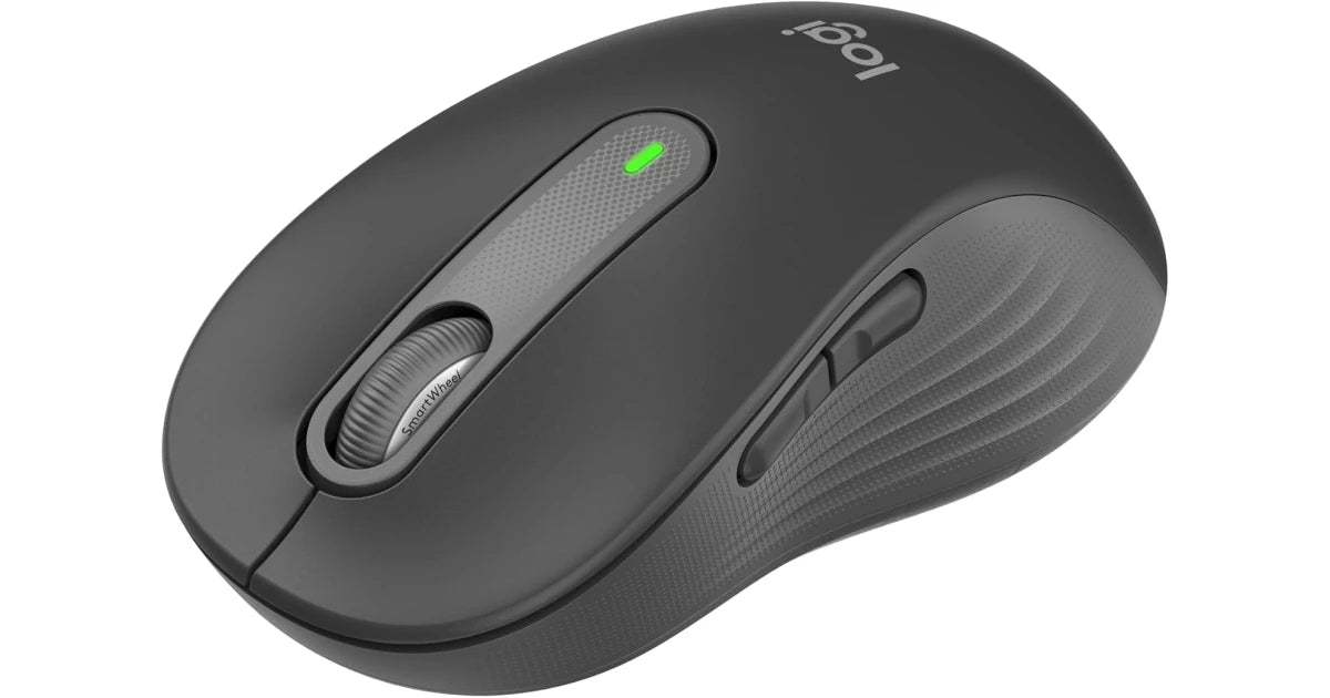 Logitech Signature M650 L Wireless Mouse, Wireless + BT Connection Silent Touch
