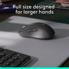 Logitech Signature M650 L Wireless Mouse, Wireless + BT Connection Silent Touch