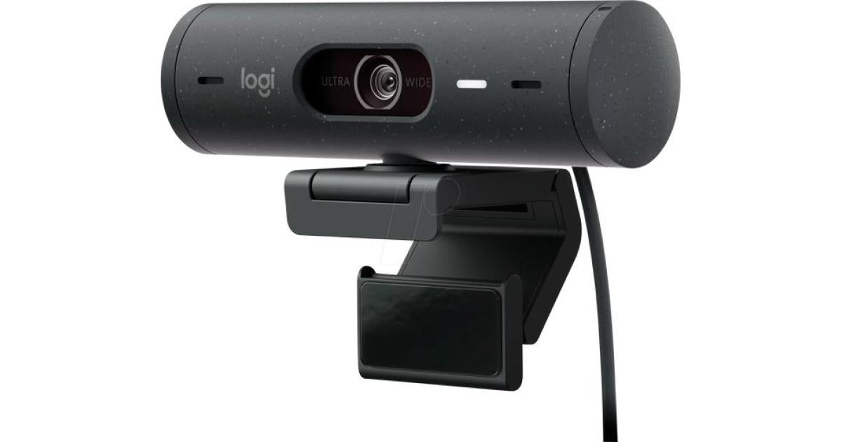Logitech Brio 500 Full HD Webcam with Auto Light Correction, show Mode, Dual Noise Reduction Mics Streaming -Graphite