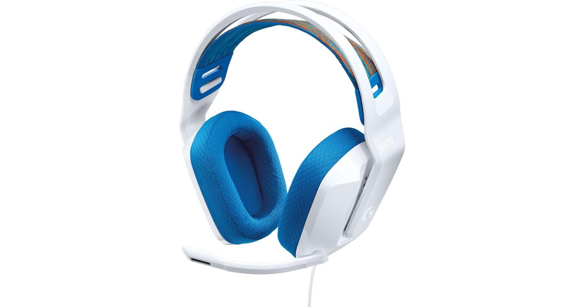 Logitech G335 Wired Gaming Headset with Flip-to-Mute Microphone – White Logitech G335 Wired Gaming Headset with Flip-to-Mute Microphone – White