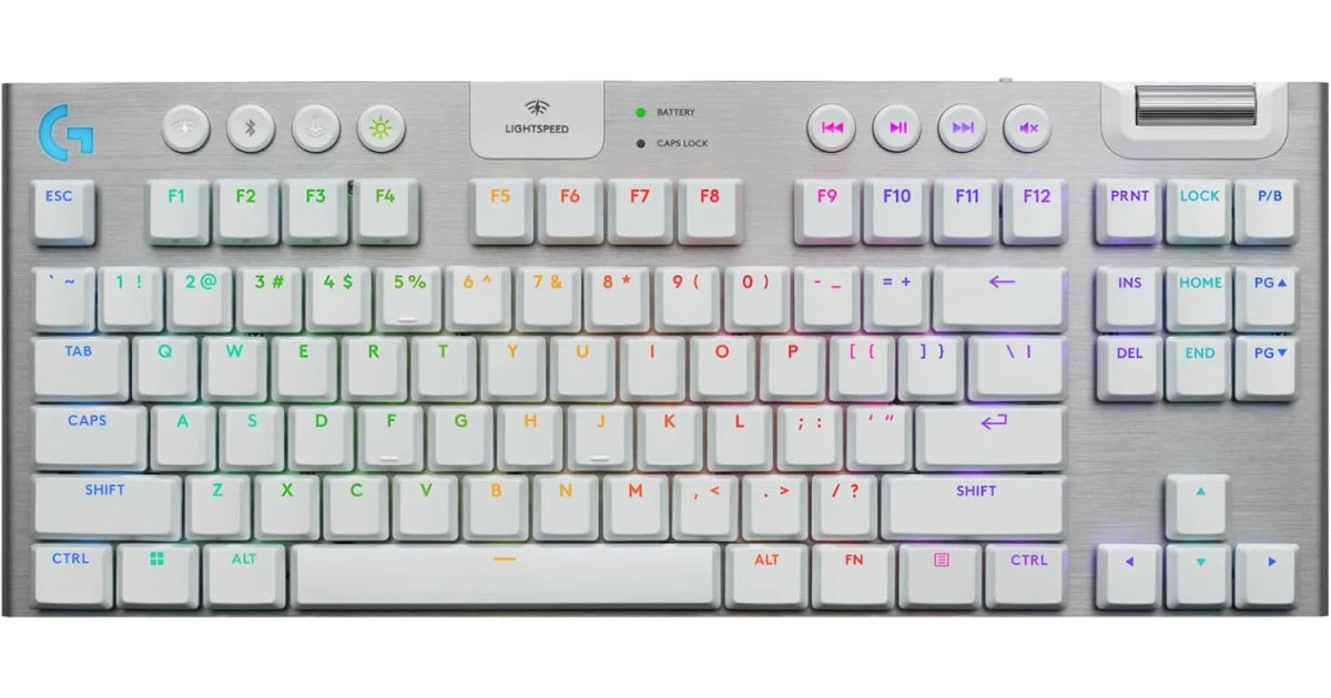 Logitech G915 X LIGHTSPEED TKL Wireless Gaming Keyboard – White