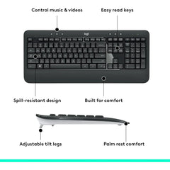 Logitech MK540 Advanced Wireless Keyboard & Mouse Combo 2in1 (2.4GHz)