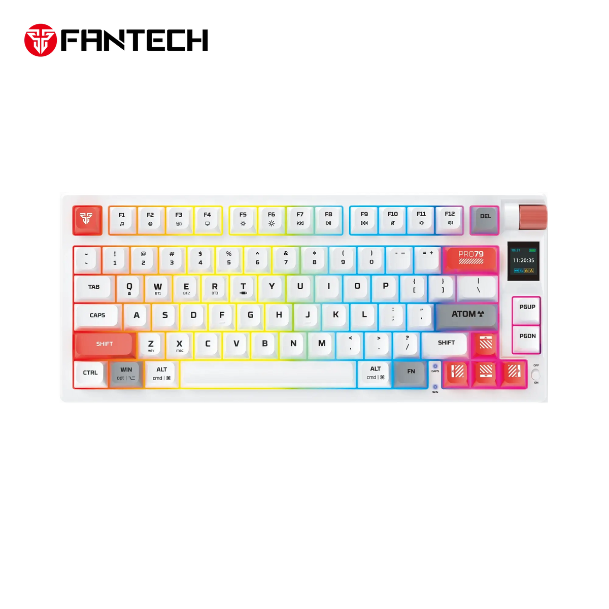 Fantech wireless mechanical gaming keyboard for computer setup