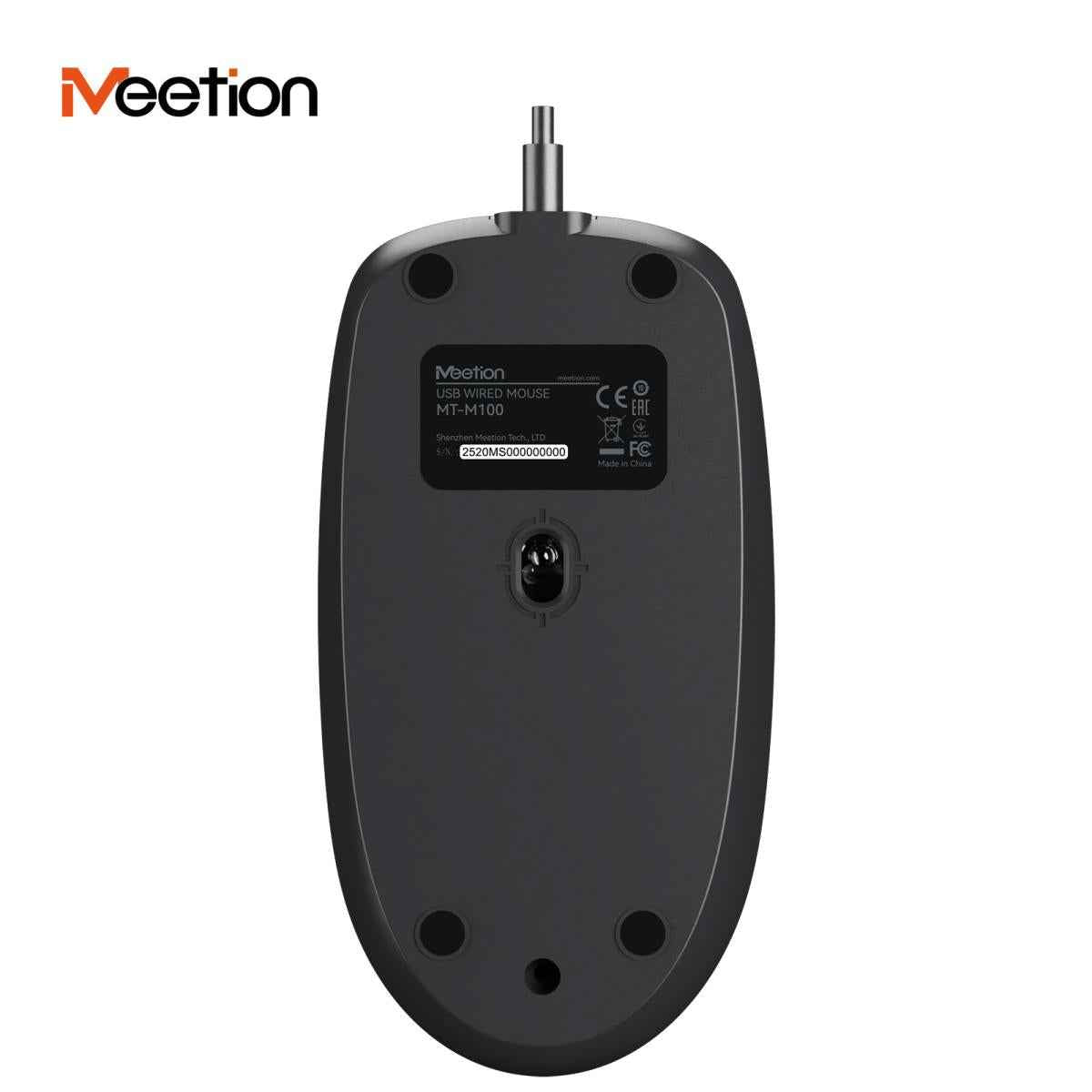 Meetion M100 Wired Silent Mouse -Black Meetion M100 Wired Silent Mouse -Black