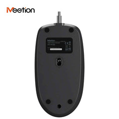 Meetion M100 Wired Silent Mouse - Black