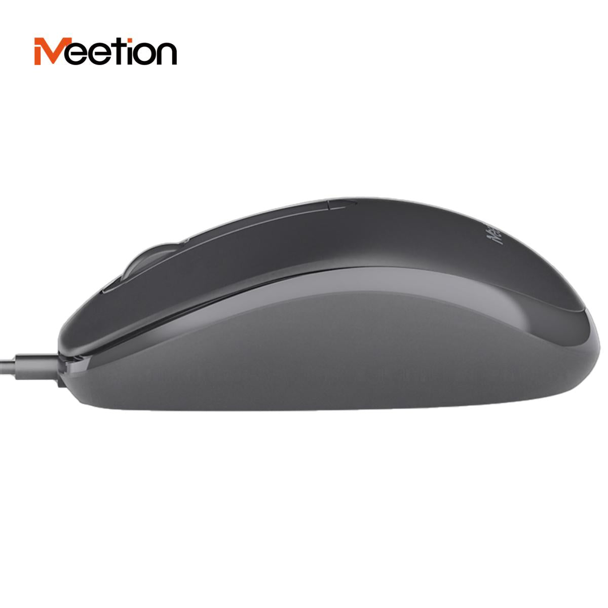 Meetion M100 Wired Silent Mouse -Black