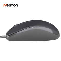 Meetion M100 Wired Silent Mouse -Black