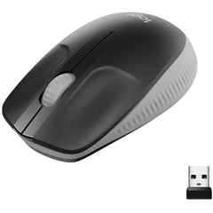 Logitech Wireless Mouse M190 Full Size Ambidextrous Curve Design - CompuMe