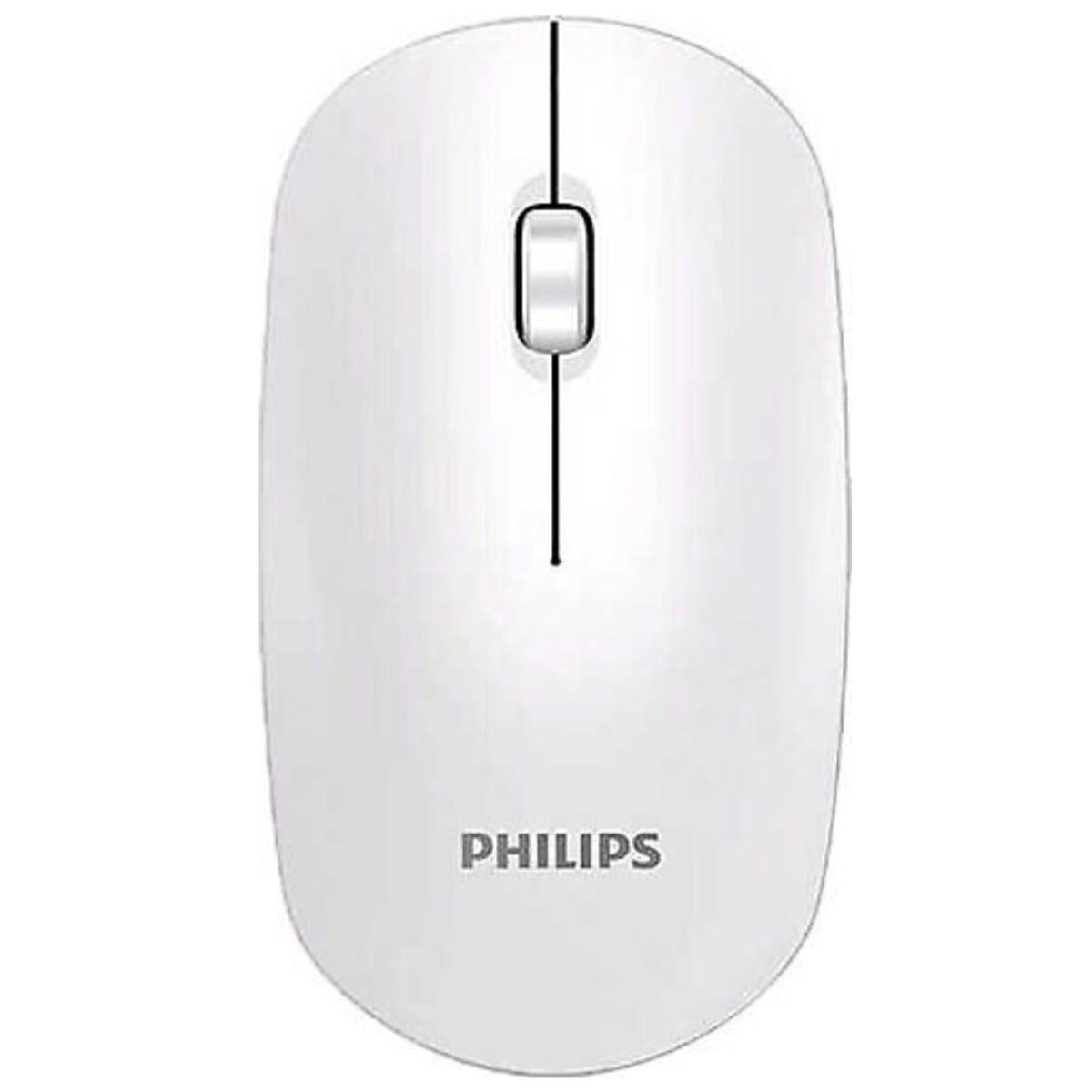 Philips M315 Wireless Silent Rechargeable Mouse 1600 Dpi Silent - White