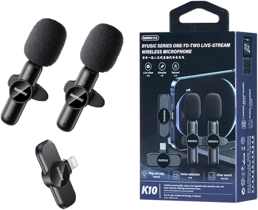 Remax wireless microphone for audio recording
