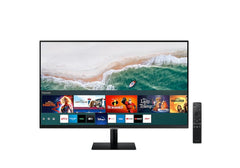 SAMSUNG M5 27" FHD HDR10 Smart Monitor (AM500) - with Netflix, YouTube, HBO, Prime Video and Apple TV Streaming Plus Mobile Connectivity - Black