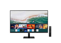 SAMSUNG M5 27" FHD HDR10 Smart Monitor (AM500) - with Netflix, YouTube, HBO, Prime Video and Apple TV Streaming Plus Mobile Connectivity - Black