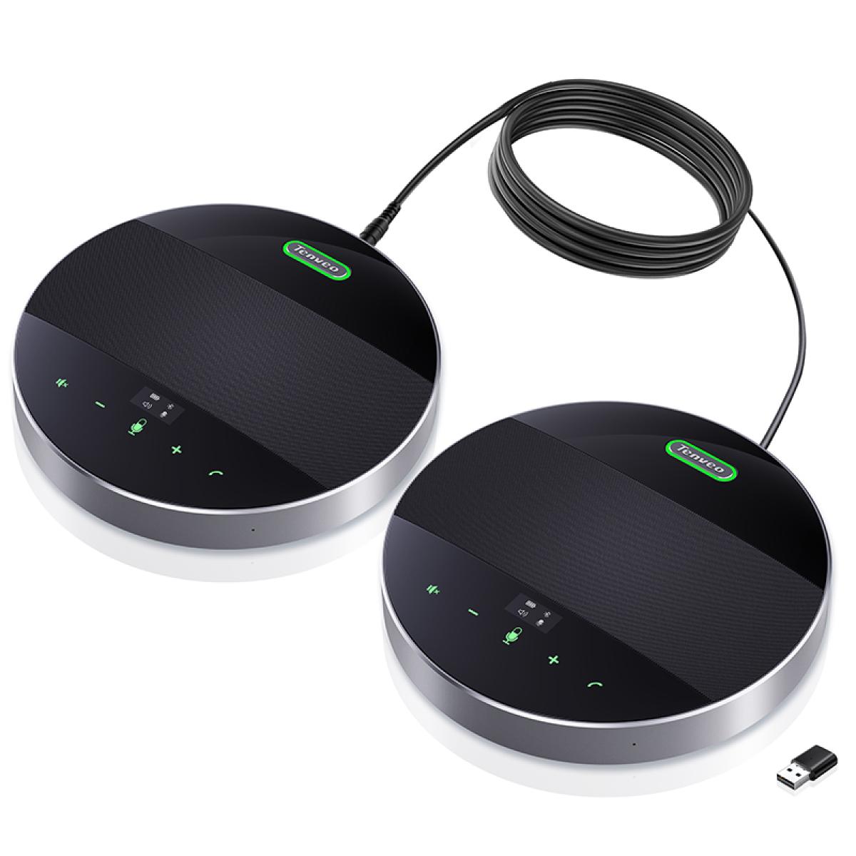 Tenveo M5B-EX Bluetooth Wireless Full-duplex Omnidirectional Speakerphone
