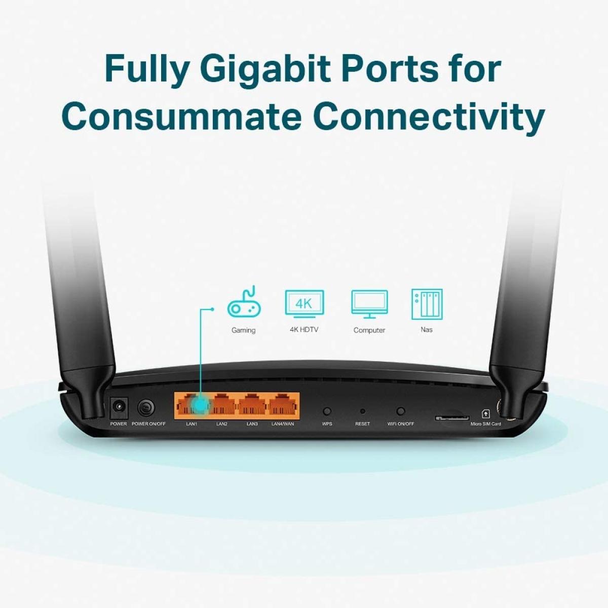 TP - Link wireless router for network connectivity