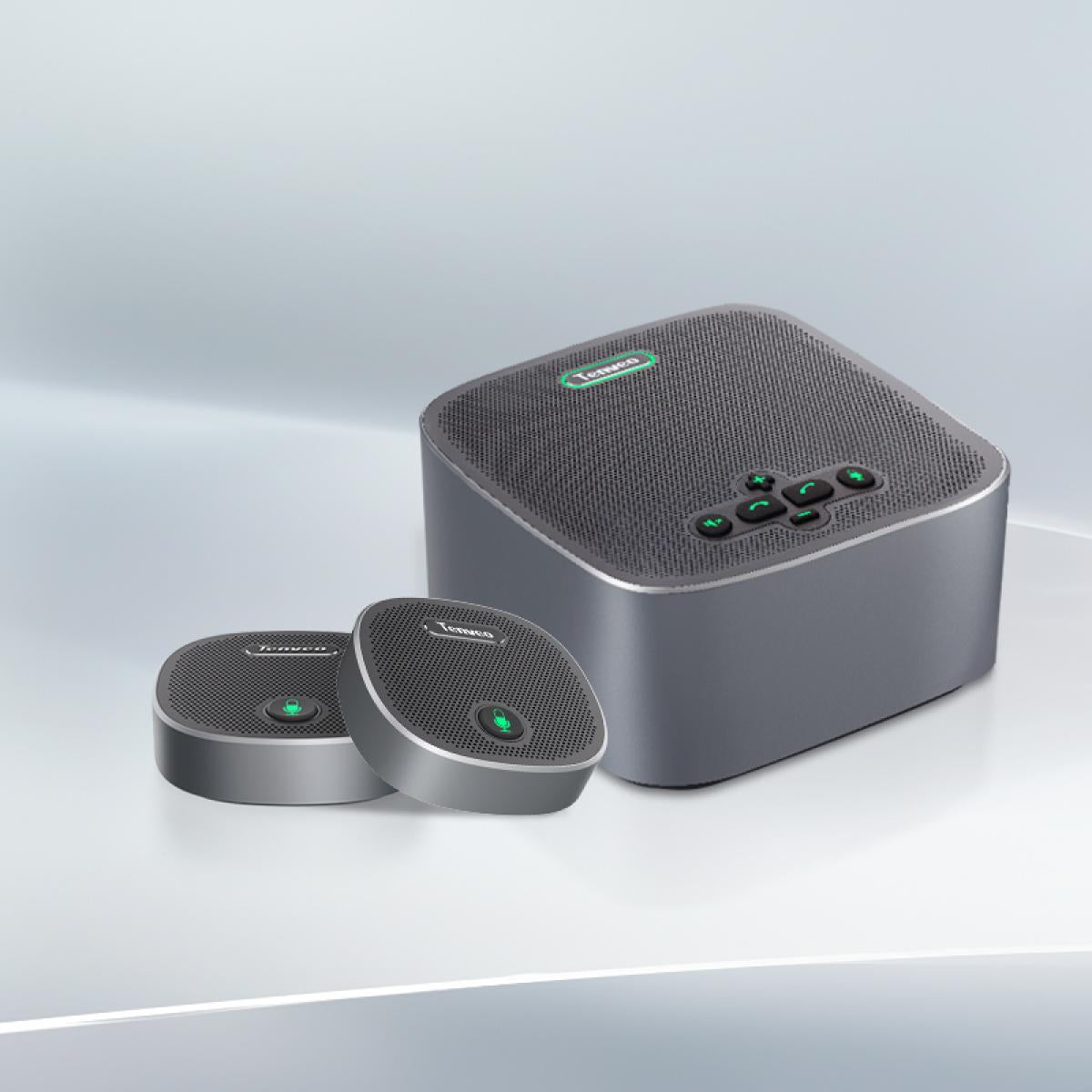 Tenveo M6B-EX Bluetooth Wireless 9 Meters Voice Pickup Range Full-Duplex Omnidirectional Speakerphone