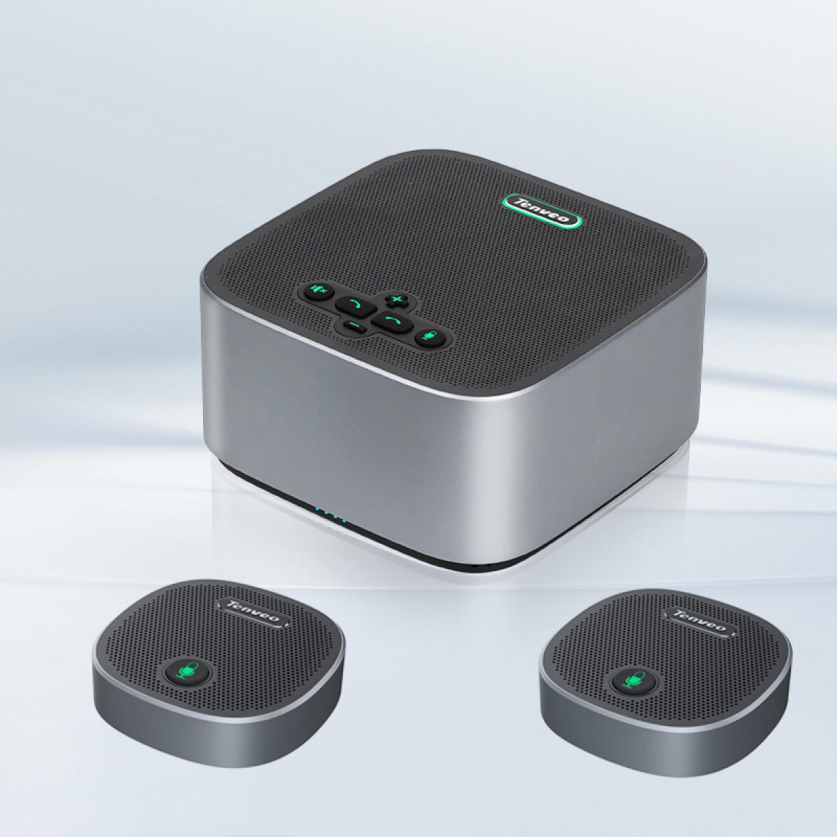 Tenveo M6B-EX Bluetooth Wireless 9 Meters Voice Pickup Range Full-Duplex Omnidirectional Speakerphone