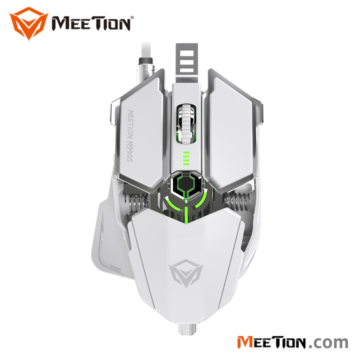 MeeTion MT-M990S RGB Programmable Gaming Mouse -White