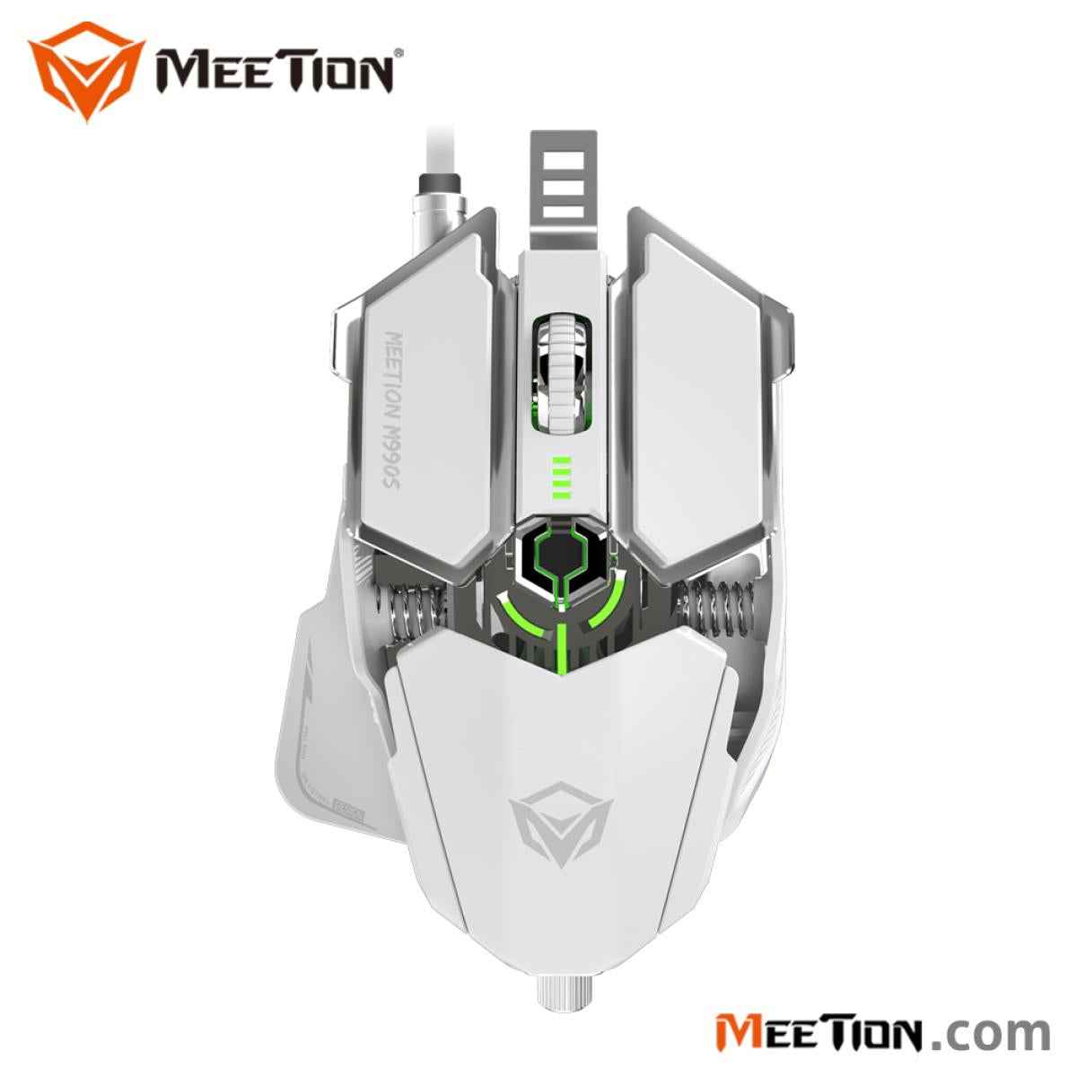 MeeTion MT-M990S RGB Programmable Gaming Mouse -White