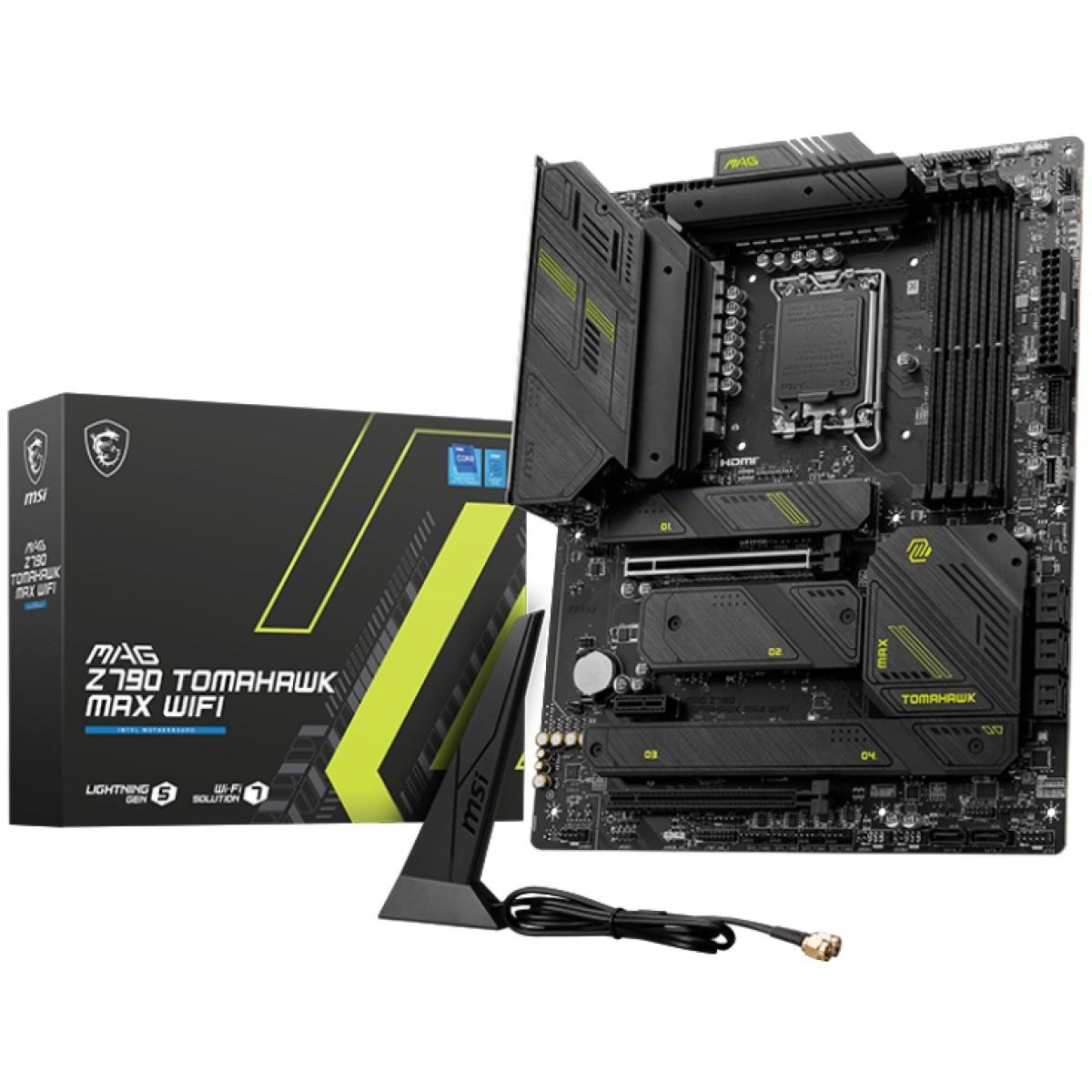 MSI MAG Z790 TOMAHAWK MAX WIFI (Wi-Fi 7), Intel 14th 13th 12th Series, LGA 1700/DDR5/PCIe 5.0/4xM.2 - ATX Gaming MotherBoard | MSI MAG Z790 TOMAHAWK MAX WIFI D5 | - CompuMe