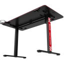 MARVO DE‑10 Arena E60 – Height‑Adjustable RGB Gaming Desk, 120×60cm Carbon Fiber Surface, Steel Frame, Ergonomic Design, Home Office Computer Table
