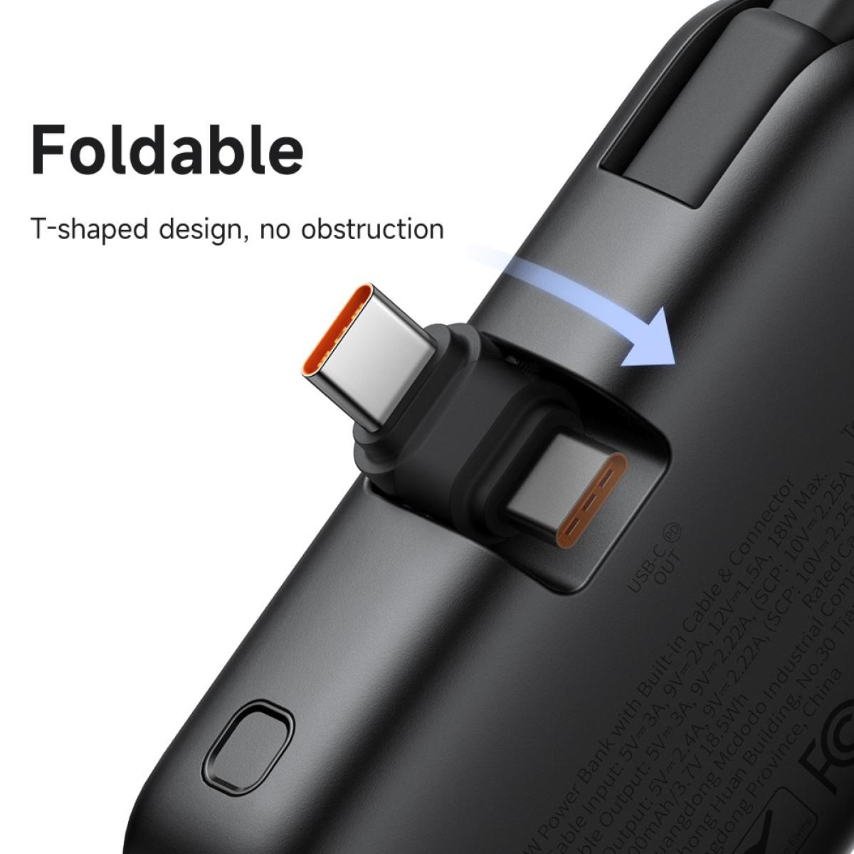 Mcdodo Mc 7760 Mdd Free Kit Series Power Bank With Usb C Plug Digital Display 5000mah 20w Portable Phone Charger Black Mcdodo Mc 7760 Mdd Free Kit Series Power Bank With Usb C Plug Digital Display 5000mah 20w Portable Phone Charger Black
