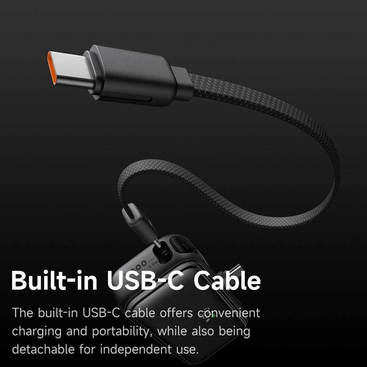 Mcdodo Mc 7760 Mdd Free Kit Series Power Bank With Usb C Plug Digital Display 5000mah 20w Portable Phone Charger Black Mcdodo Mc 7760 Mdd Free Kit Series Power Bank With Usb C Plug Digital Display 5000mah 20w Portable Phone Charger Black