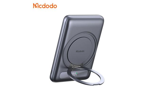 Mcdodo Mc 8361 Magnetic Power Bank 5000mah With Screen Slim Metal Rotating Stand 20w Fast Charging Design For Office/home Use Black Mcdodo Mc 8361 Magnetic Power Bank 5000mah With Screen Slim Metal Rotating Stand 20w Fast Charging Design For Office/home Use Black