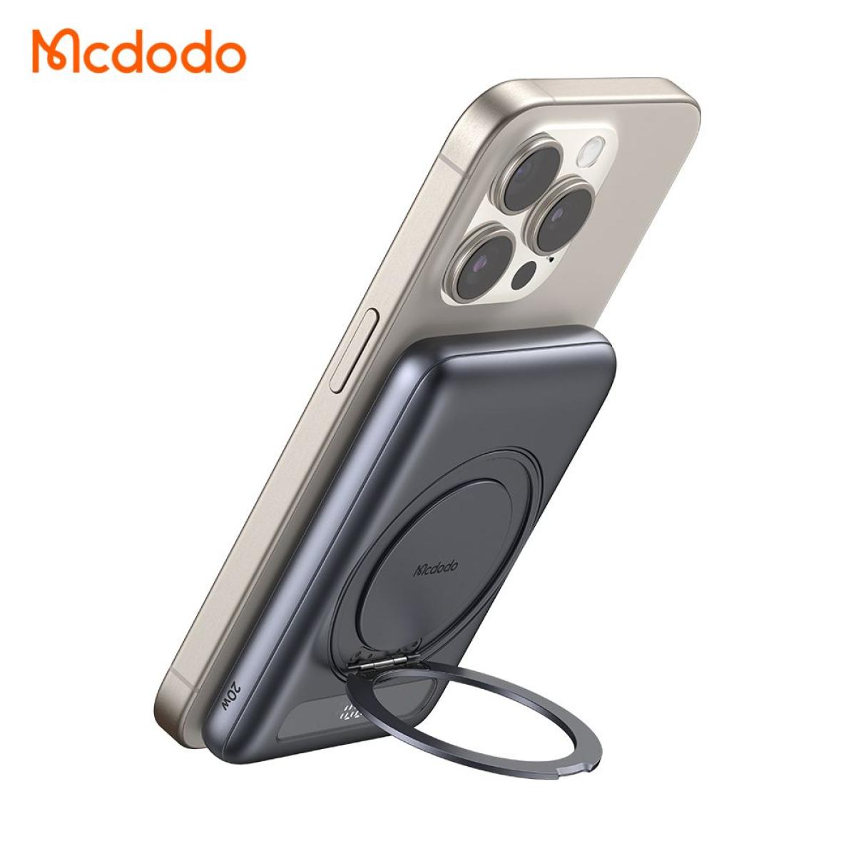 Mcdodo Mc 8361 Magnetic Power Bank 5000mah With Screen Slim Metal Rotating Stand 20w Fast Charging Design For Office/home Use Black Mcdodo Mc 8361 Magnetic Power Bank 5000mah With Screen Slim Metal Rotating Stand 20w Fast Charging Design For Office/home Use Black
