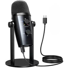 Jmary Mc Pw10 Professional 4 Sound Modes Usb Desktop Condenser Microphone Black