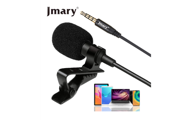 Jmary Mc R1 3.5mm Lavalier Microphone 2m