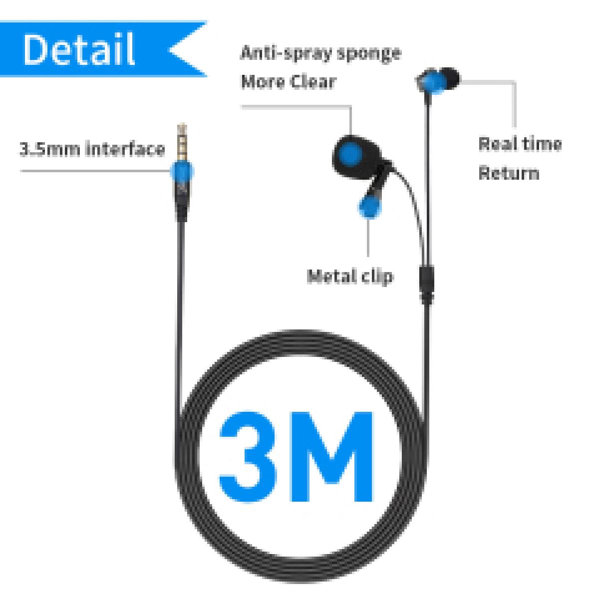 Jmary MC-R5 Professional 3.5mm Lavalier Microphone with Earphone
