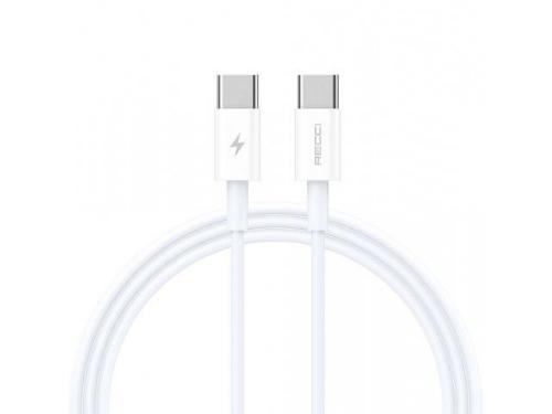 Recci Fast Charging Cable Type-C to Type-C, 1Mm, White - RS06CC