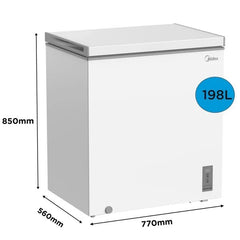 Midea Chest Freezer - 198L - MDRC284FZE01