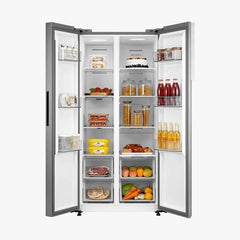 Midea Side by Side Refrigerator - 460Ltr - Stainless Steel