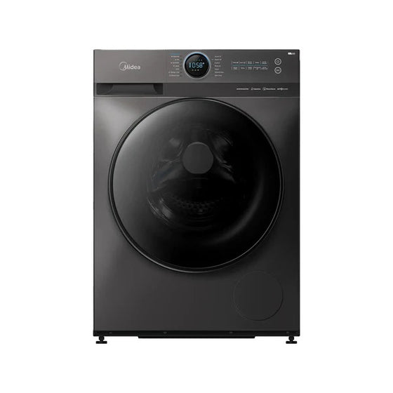 Midea 12 Kg Front Load Washing Machine - 15 Programs - Silver