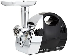 Arshia MG128-2140 ProMeat Turbo Meat Grinder, 2500 Watt, Black