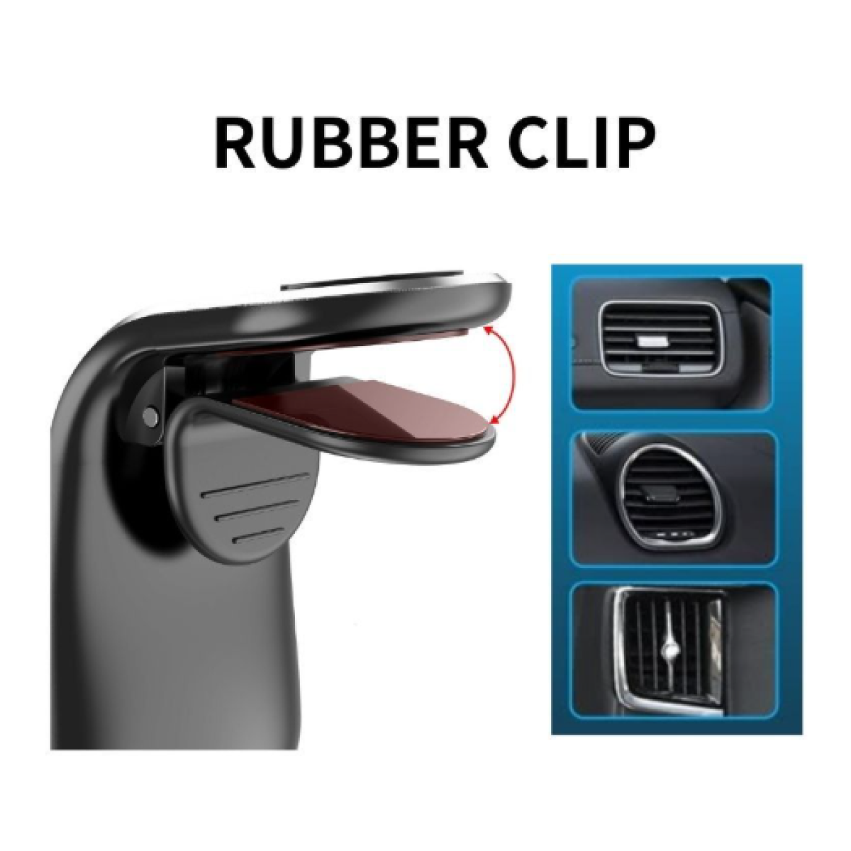 Jmary MH-72 Magnetic Silicon Clip Phone Car Holder