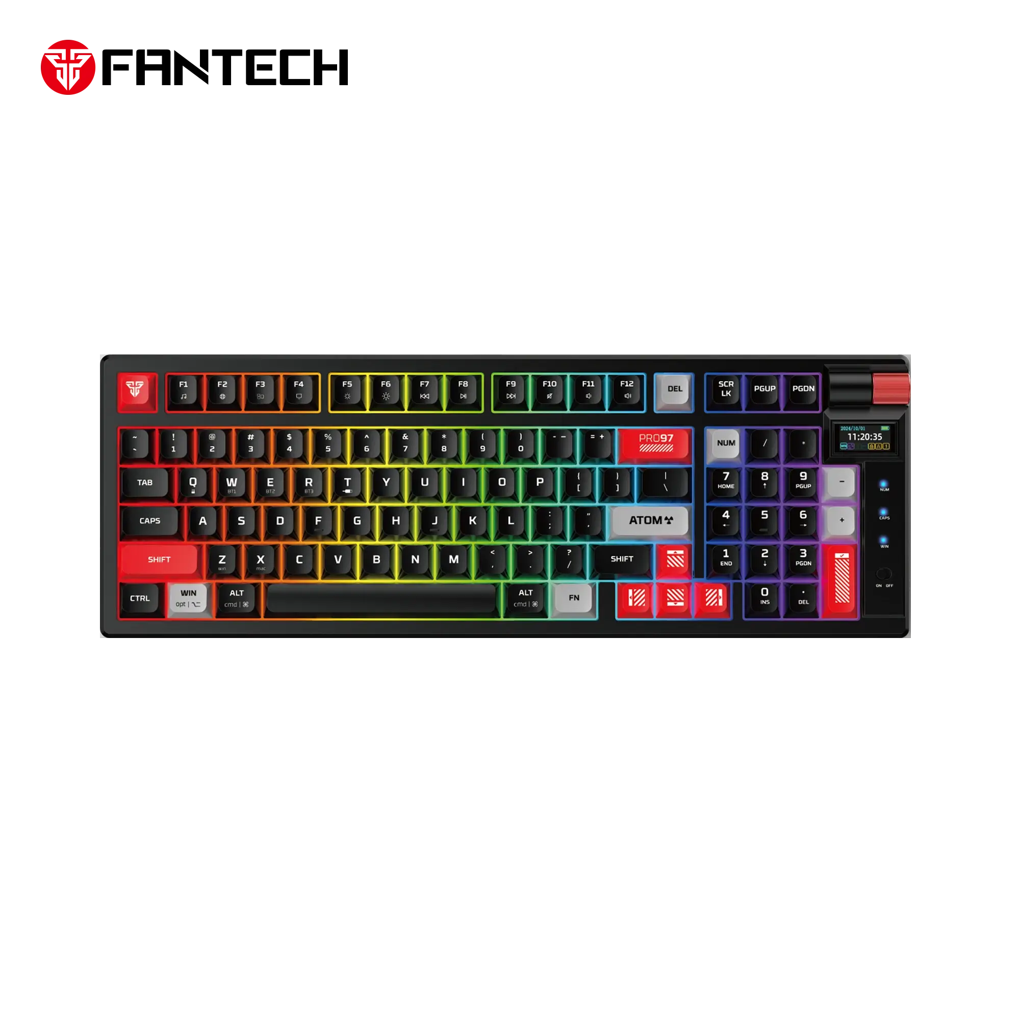 Fantech wireless mechanical gaming keyboard for computer setup