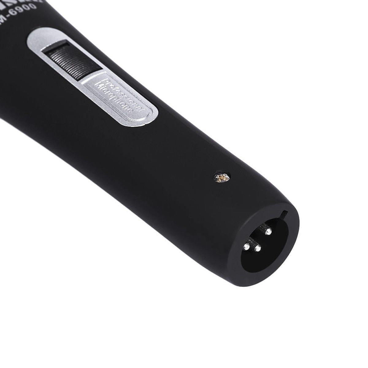 Weisre M-6900 Wired Unidirectional Dynamic Microphone Use With 6.35mm Plug–Black