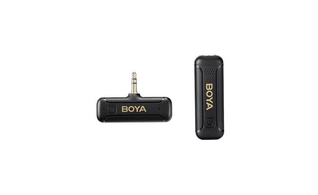 Boya By WM3T2 2.4ghz Aux 3.5mm Wireless Microphone System (one Mic) with audio