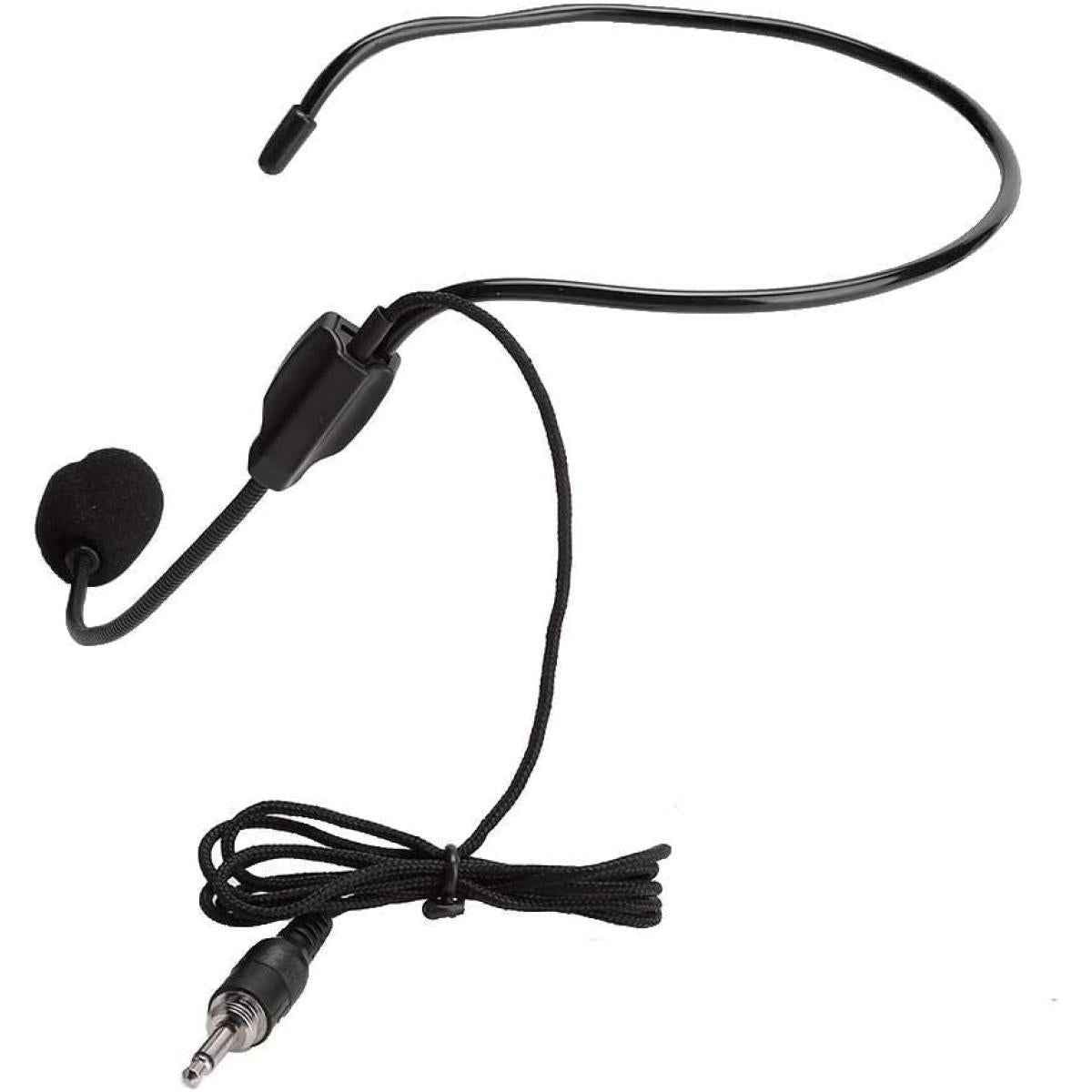 Anti-noise Wired Head Microphone Screw Plug 3.5mm for TV Presenters, Stage Performances
