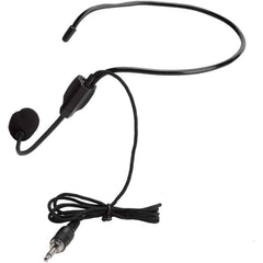 Anti-noise Wired Head Microphone Screw Plug 3.5mm for TV Presenters, Stage Performances