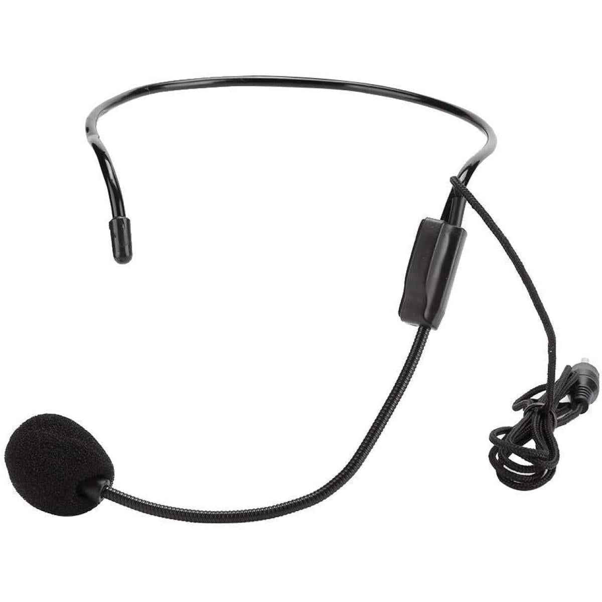 GENERIC Anti - noise Wired Head Microphone Screw Plug 3.5mm for TV Presenters, Stage Performances