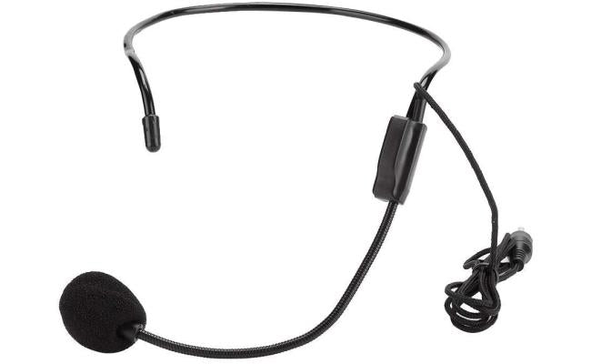 Anti Noise Wired Head Microphone Screw Plug 3.5mm for Tv Presenters, Stage Performances