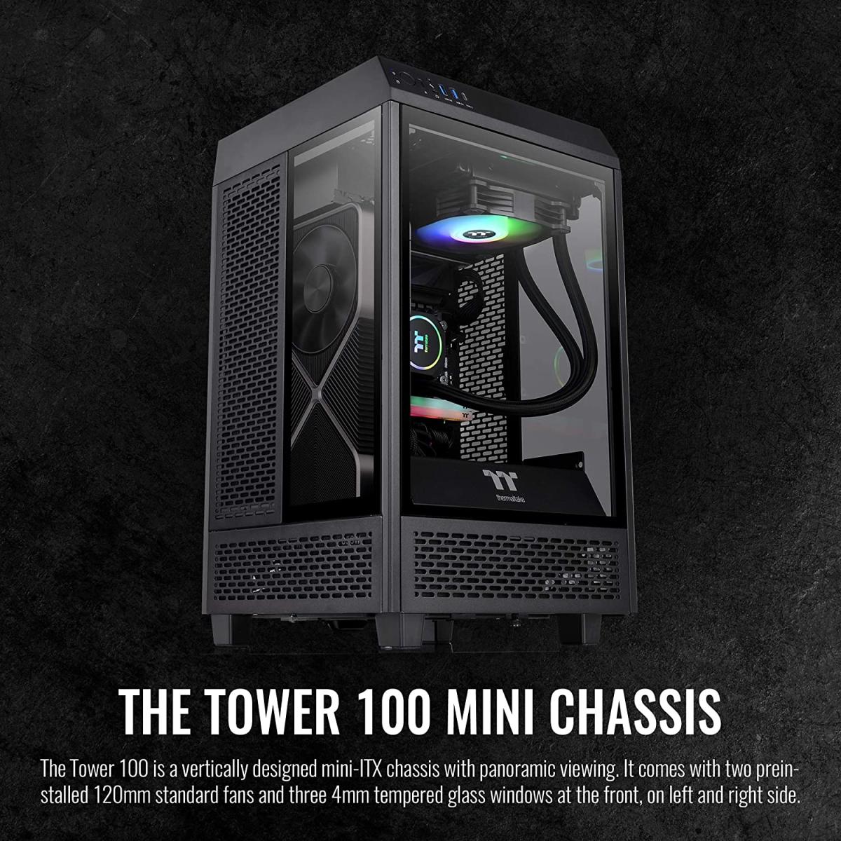 Thermaltake PC case for desktop computer builds and component installation