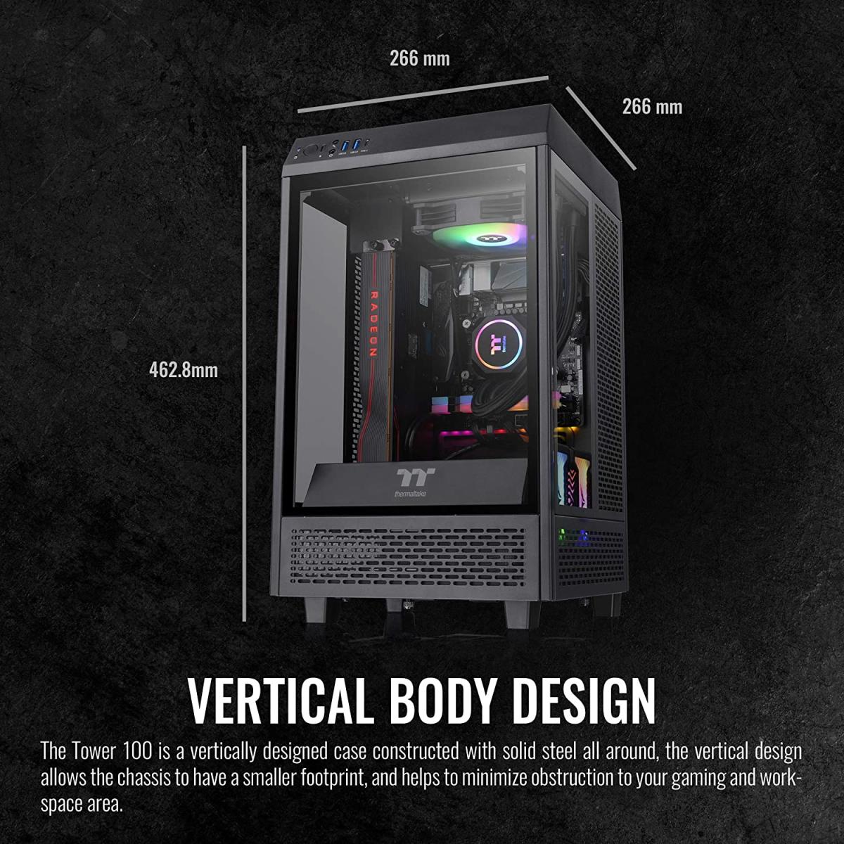 Thermaltake PC case for desktop computer builds and component installation