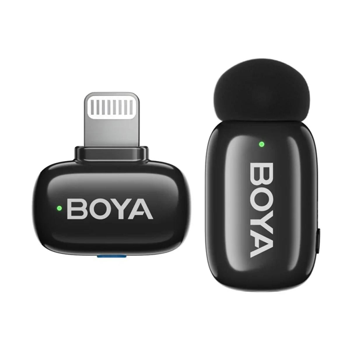 BOYA Mini-16 Wireless Lavalier Microphone for iPhone, AI Voice Change, Noise Reduce, 6H Battery Life & 328ft Range Lapel Mic for Vlogging Video Youtube Podcast TikTok