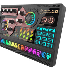 Cannon Professional 2 Channel Audio Sound Card Digital Mixer 48V