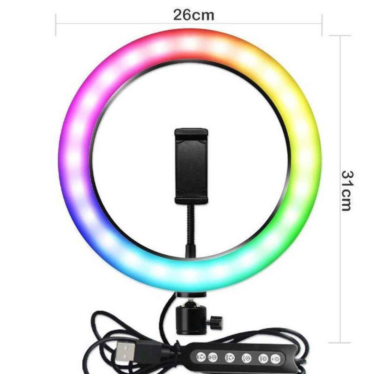 33CM LED Selfie Light Ring Multi-function Dimmable Light Ring